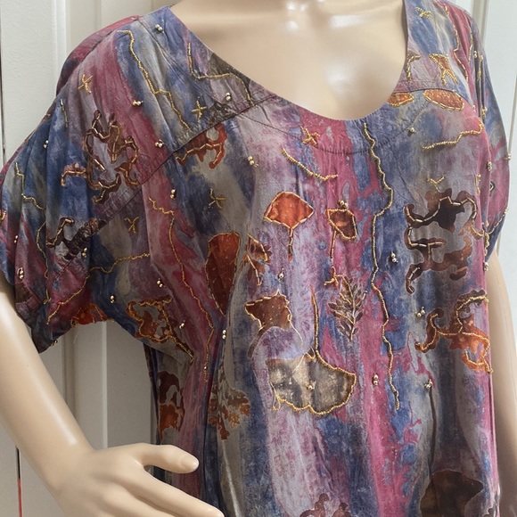 Ana Mori Outfit. Womens OSFM. Beads and stitching. So pretty. - Picture 4 of 14